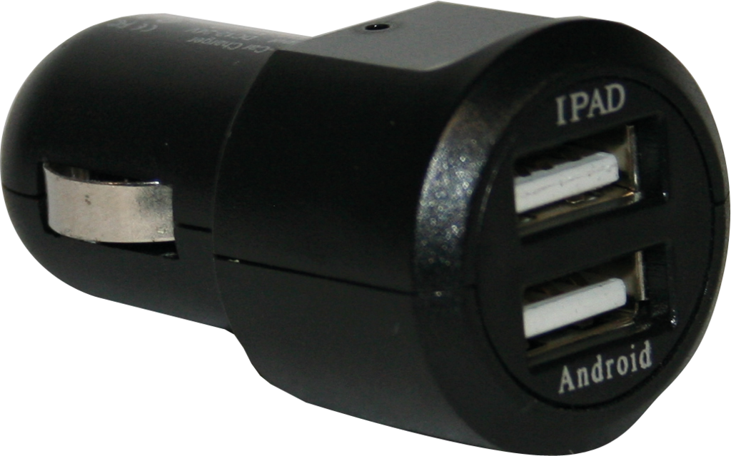 Chargeur de voiture 2-Outputs 3.4 A 2 x USB Noir