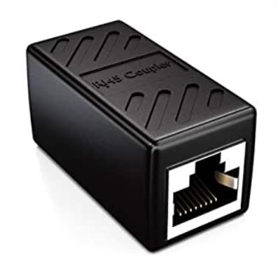 Coupleur RJ45 - plastic noir