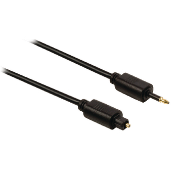 Digital Audio Cable TosLink Male - 3.5 mm Optical Plug 1.00 m Black