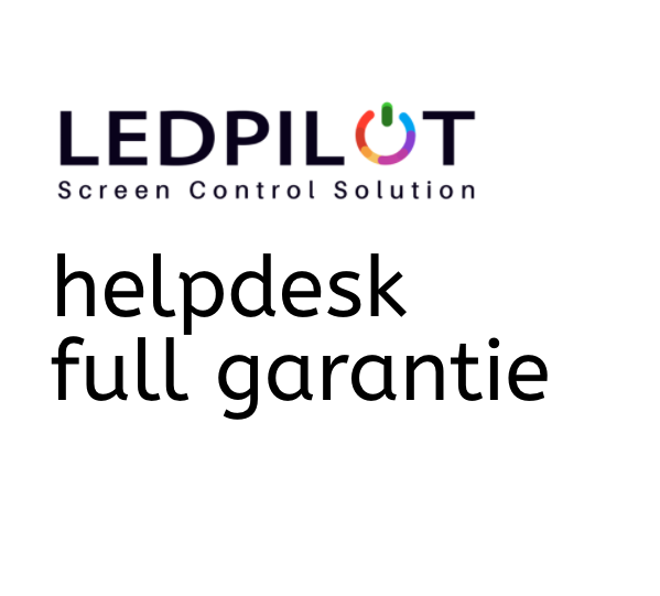 Ledpilot - Helpdesk - full garantie - narrowcasting 