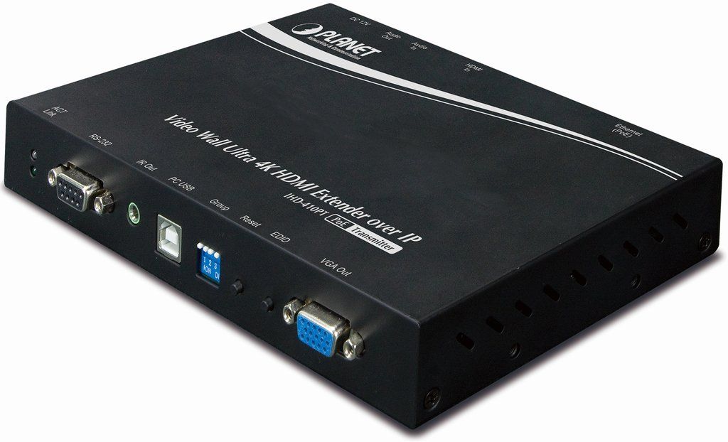 PLANET 4K HDMI EXTENDER OVER CATSE POE UP TO 100M (TRANSMETER)