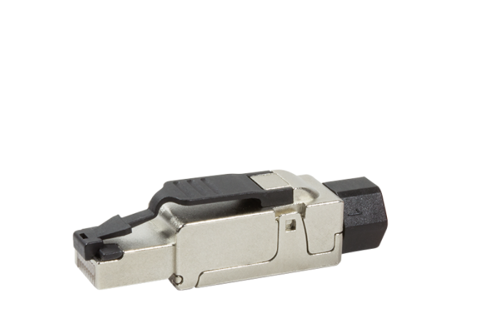 RJ45 CAT6A FIELD PLUGABLE RJ45 CONNECTOR 23-26AWG/6-8MM
