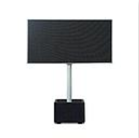 Structure - Totem - Mat central 4000-4500mm - 200x200mm - gris - non pivotant
