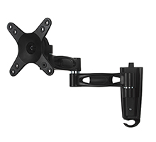 Support moniteur mural inclinable et pivotant avec double bras - <28" - 15Kg - VESA 100x100