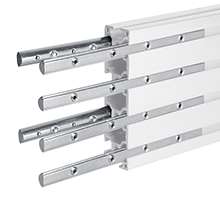SYSTEM X - Horizontal Rail Extension Kit - Silver