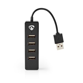 USB Hub / 4-Port / USB 2.0 / Black