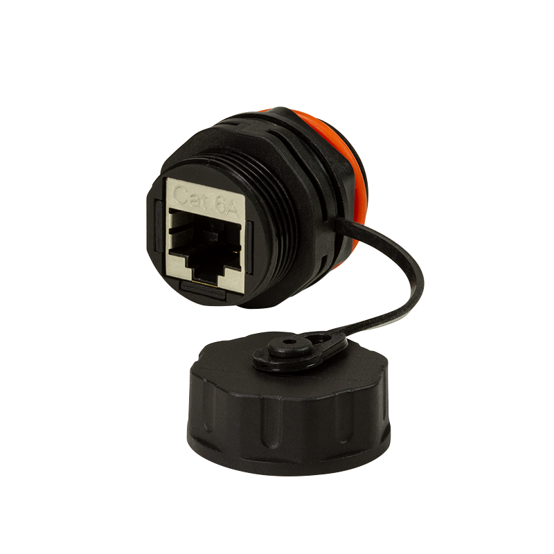 Coupleur de cloison étanche extérieur CAT6A IP68
