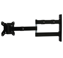 Support moniteur mural avec double bras - max 28" - 15 Kg - VESA 100x100