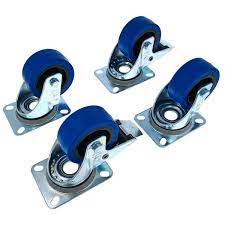ROUE PIV 80MM POUR SOLS TENDRES (Jeu de 4 roulettes))